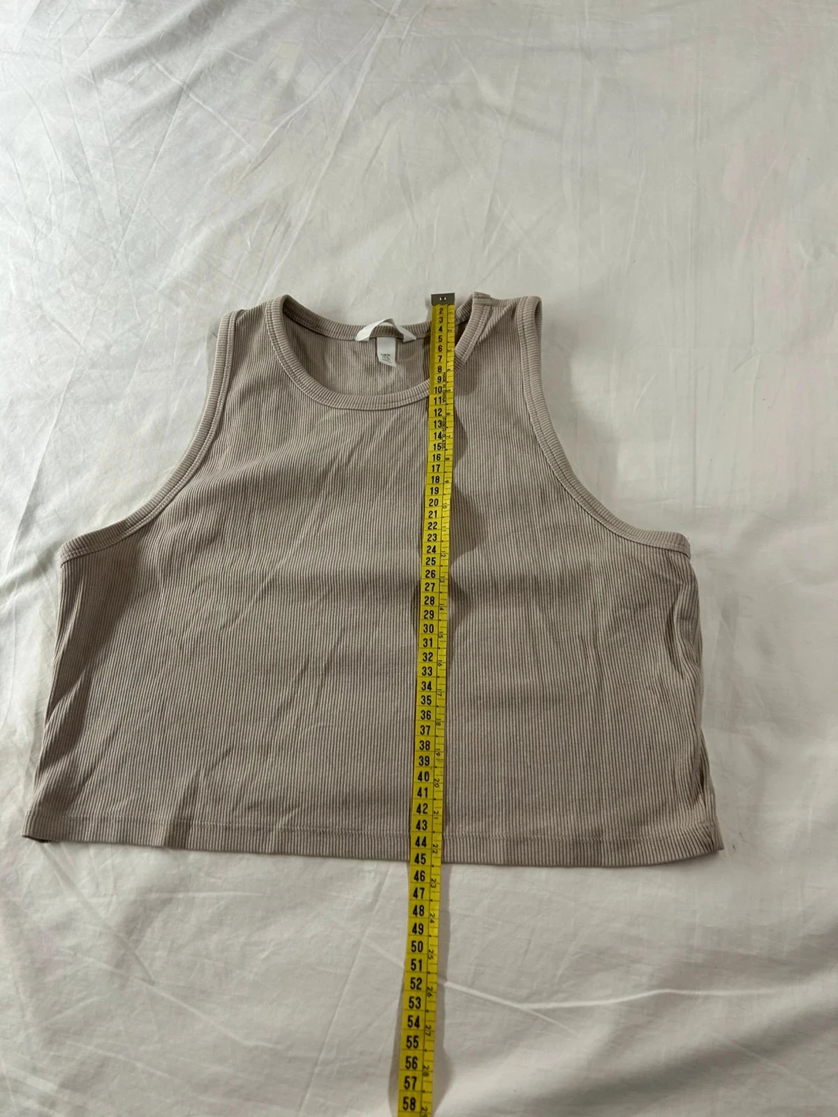 Beige cropped top h&m – photo 5